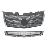 Labwork Front Upper & Lower Side Grill Set Plastic For Cadillac CTS 2008-2011