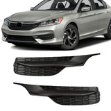 Labwork Right+Left Front Fog Light Lamp Cover Bezel For Honda Accord 2016-2017