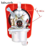 Bike Engine Red Carburetor for 2 Stroke 80cc Bicycle Motorized Engine Kit