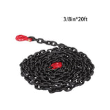 Transport Bundle Chain Steel Black+Red 7100lbs G80 3/8in*20ft