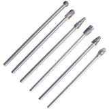 6PACK 10mm Rotary Aluminum Cut Burr 6mm 1/4" Shank 150mm Long Reach Carbide Burs