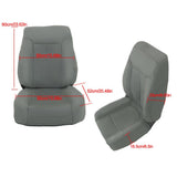 Labwork Front Bottom Back Seat Cover For 2011 2012-2016 Ford F250 F350 F450Gray