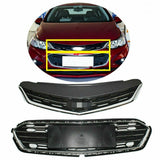 Labwork Front Bumper Upper+Lower Grille For Chevrolet Cruze 2016 2017 2018