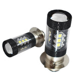 2 Pcs H6 80W LED Super White Head Light Bulbs For Honda TRX 250 300 400 450 700