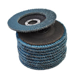 60 Grit Premium Zirconia Flap Disc Sanding Grinding 4-1/2" X 7/8" 10 Pieces