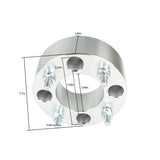 4 Pack 2" ATV 4x110 Silver Wheel Spacers For Honda Yamaha Suzuki 10x1.25 Studs