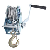 Hand Winch 600 lbs Hand Crank Steel Cable Gear Winch for ATV Boat Trailer