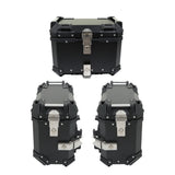 Motorcycle 36L Side Case Hard Saddlebag + 45L Top Case Tail Box Luggage