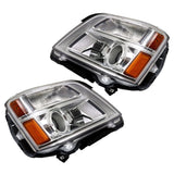 Labwork Left&Right Headlight For 2010-2015 GMC Terrain SL/SLT/SLE Chrome Halogen