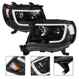 Labwork Right+Left Headlights For Toyota Tacoma 2005-2011 LED Projector Black