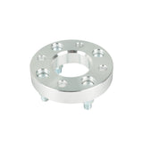 Wheel Spacers 1" 4x101.6mm Hub Bore 62mm Thread Size 1/2"x20 Silver X2