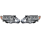 Labwork Left+Right Headlight For 2011 2012 2013 Toyota Corolla Chrome Projector