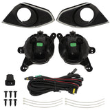For 2013-2015 Chevy Spark Fog Lights Left+Right Side Bumper Driving Lamps Black