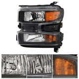 Labwork Left+Right Headlight For 2019-2021 Chevy Silverado 1500 Halogen Assembly