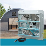 20" Shutter Exhaust Fan Aluminum High Speed Wall Mounted Garage Greenhouse New