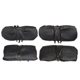 4Pcs Front And Rear Seat Covers For E-Z-GO Medalist TXT Golf Carts - Black Color