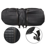 4Pcs Front And Rear Seat Covers For E-Z-GO Medalist TXT Golf Carts - Black Color