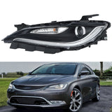 Labwork Driver/Left Side Headlight For Chrysler 200 2015-2017 Halogen W/LED DRL