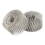 2-1/2" 0.09" Ring Shank 15 Degree Wire Coil Stainless Steel Siding Nail 3600Pack