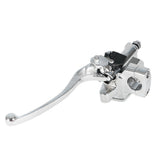 1" Motorcycle Handlebar Hydraulic Brake Master Cylinder & Clutch Lever Chrome