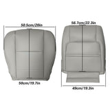 Labwork Seat Cover Driver Passenger Bottom Top For Toyota Sequoia 2000-2007 Gray