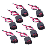 Labwork Wire Plug Clips Fuel Injector Connector For EV6 EV14 USCAR Pigtail（8PCS）