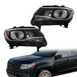 Labwork Left+Right Headlight Fit For Chevy Colorado LT/Z71/ZR2 2015-2021 Halogen