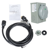 Generator Power Extension Cord Wire 30A with Power Inlet Box L14-30