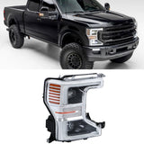 Labwork Right Full LED Headlight For 2020-2022 Ford F250 SuperDuty Chrome Trim