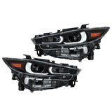 Labwork Pair Front Headlights For 2022-24 Mazda CX-5 Clear Lens Non-AFS&LED DRL