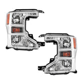 Labwork LH+RH Halogen Headlights For Ford F250 F350 Super Duty 2020-2022 Chrome