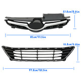 Labwork Upper Lower Grille W/Bumper Brackets Set For Hyundai Elantra 2014-2016