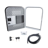 Labwork RV Camper Driver Tear Drop Trailer Door 26" x 32" Entry Door W/DOT