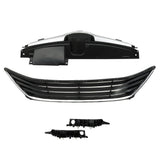 Labwork Upper Lower Grille W/Bumper Brackets Set For Hyundai Elantra 2014-2016