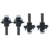 Labwork 1" Round BT8 Spindle 4pack Trailer Axle Kit with 4 on 4" Bolt Idler