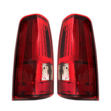 Labwork LH+RH Tail Lights Brake Lamp For Chevy Silverado 1500 2500 03-06 LED Red