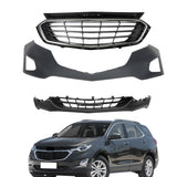 Labwork Front Bumper Assembly&Front Upper Grille For Chevrolet Equinox 2018-2019