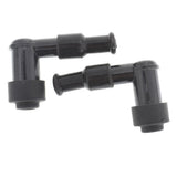2×Spark Plug Boot Cap Cover Resistor For LB05F 90 Degree ATV Motorcycle Snow