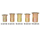 Rivet Nut Kit 150Packs 1/4-20 10-32 10-24 8-32 6-32 SAE Rivnut Assort Set
