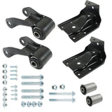 Labwork Rearward Leaf Spring Shackle & Bracket Hanger Set For 88-97 Chevy k2500