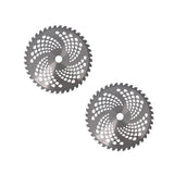 2 Pack 10 Inch Carbide Tip Brush Blades Suitable For Cutter Trimmer Weed Eater