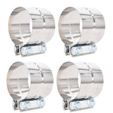 Labwork Stainless Exhaust Band Clamp Step Clamps For Muffler 4PC 2.5" New