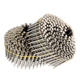 Stainless Steel Siding Nail 1-3/4" × 0.09" Ring Shank 15 Deg Wire Coil 1200 Pcs