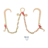 Labwork 5/16in x 2ft Tow Chain G80 with Grab Hooks and 2T Dump Buckles