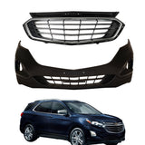 Labwork Front Upper Grille+Front Bumper Assembly For Chevy Equinox 2018 2019