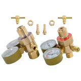 OXYGEN & ACETYLENE Regulators Fit Victor Gas Torch Cutting Solid Brass 4 Welding