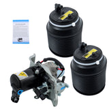 Labwork Rear Air Suspension Spring Bag & Compressor For Toyota Sequoia 2005-2007