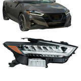 Labwork Right LED Headlights Assembly For 2019-2021 Nissan Maxima Chrome Housing