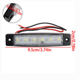 Marine Boat 6 LED White Lamps Cabin Deck Courtesy Light Stern Transom Lights ×10