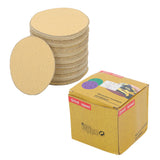 100 Pcs 5" 60Grit NO-Hole DiscsHook Loop Pads Sanding Disc Flocking High Quality